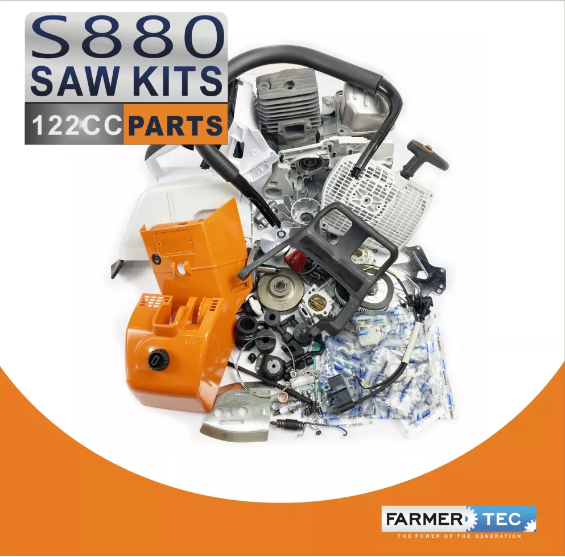 Holzfforma G888 Complete Parts Kit Orange 122cc, MS880 Chainsawdanny