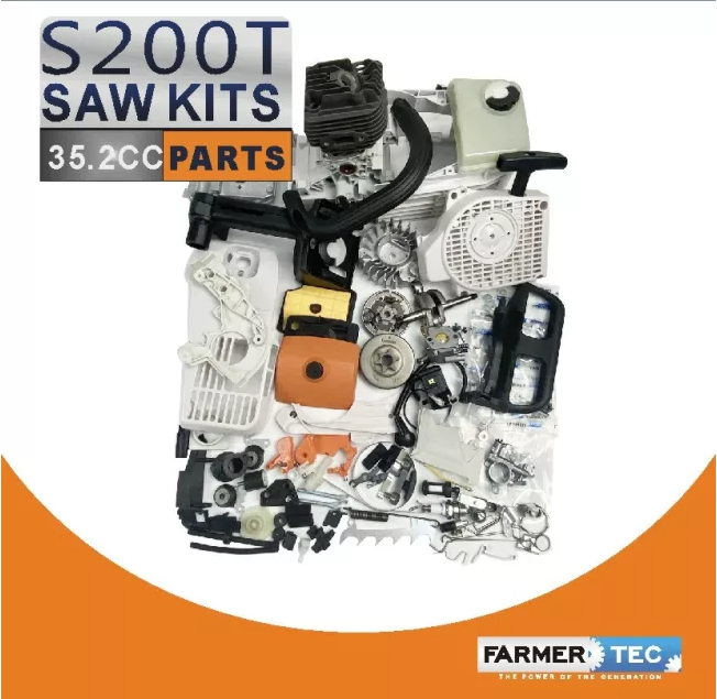 Holzfforma G111 Complete Parts Kit Orange 35.2cc, MS200T / With 14